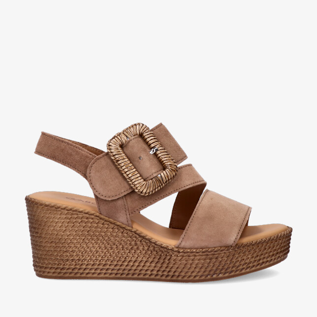 Gabor 84.771 14 - Sandalen wijdte F Bruin - MisterMadame
