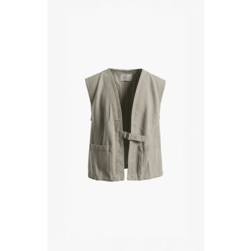 Aimee The Label RoselineS6 Waistcoat Beige jeans