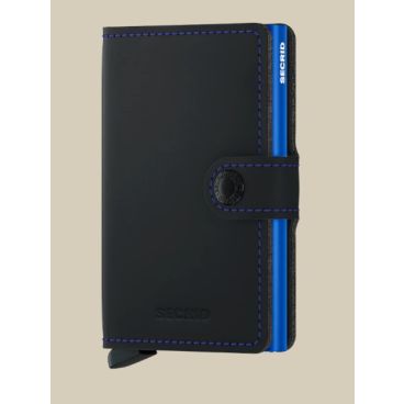 Secrid MINIWALLET MATTE BLACK&BLUE