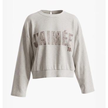 Aimee The Label Elan HS sweater with embroidery Brown