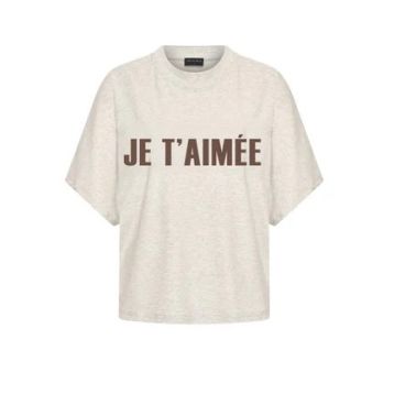 Aimee The Label Selara HS T-shirt print Sand