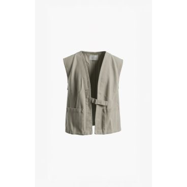Aimee The Label RoselineS6 Waistcoat Beige jeans