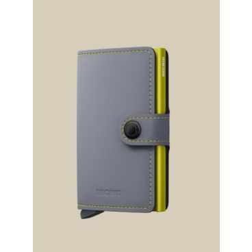 Secrid MINIWALLET MATTE GREY & LIME