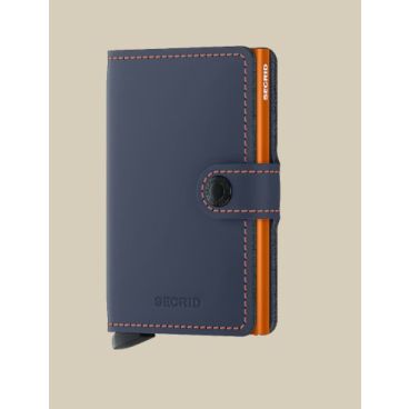 Secrid MINIWALLET MATTE NIGHTBLUE & ORANGE