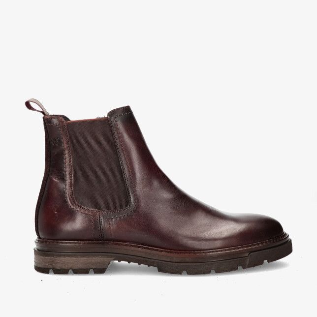 Bruine leren Chelsea boot Berkelmans HITA 252Z430 394 met elastische inzet treklus en robuuste profielzool