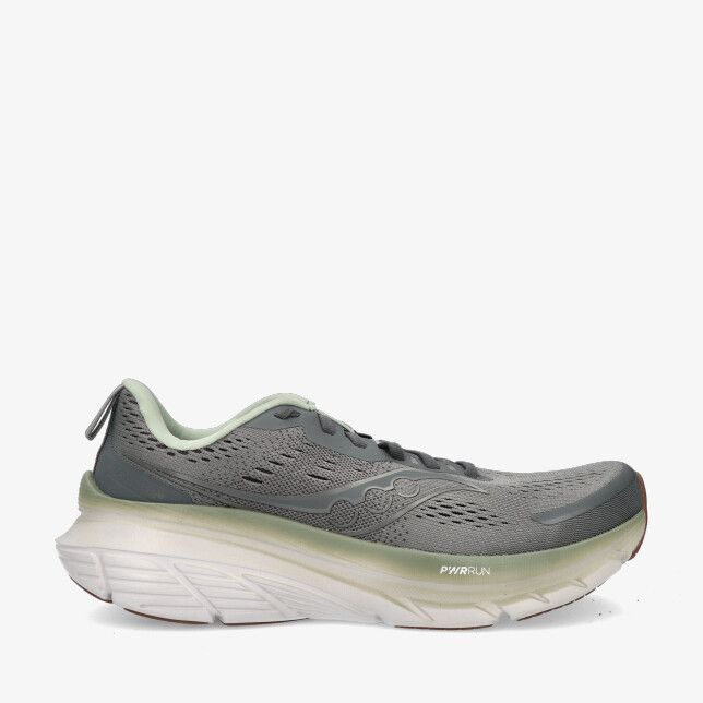 Grijze Saucony Guide 18L S20998 225 hardloopschoen met ademend mesh bovenwerk en dikke gewelfde zool