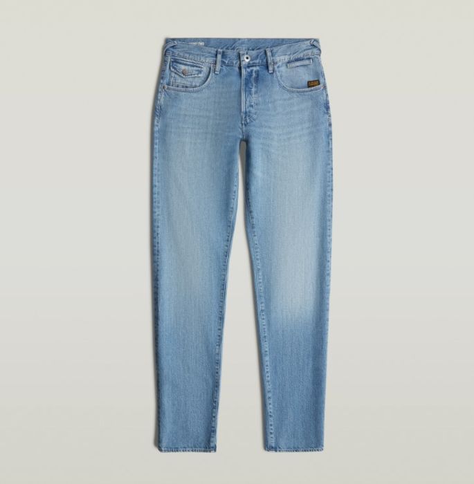Blauwe G-Star Raw jeans D26141-E266 H545 maat 36 met vijf zakken lichte wassing en smalle pijpen