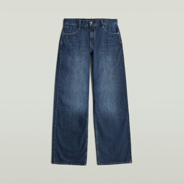 Blauwe G-Star Raw jeans D22889-E353 H487 maat 32 met wijde pijpen vijfzakken en lichte wassing