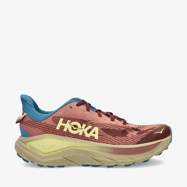 Bruine HOKA M Challenger 8 1168716-MPLC met ademend mesh dikke dempende zool en grof profiel