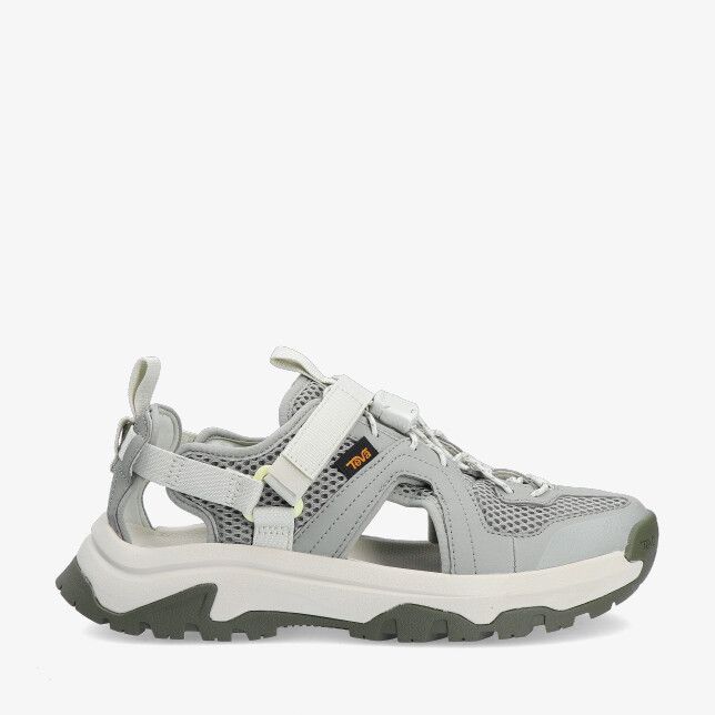 Groene Teva W Hurricane 1173723 SGRS sandaal van synthetisch materiaal met mesh panelen verstelbare band en robuuste zool