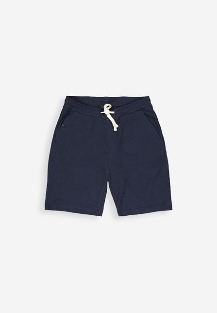 Blauwe Butcher of Blue Ripley Structure short met elastische taille wit trekkoord en steekzakken model M2611075 890