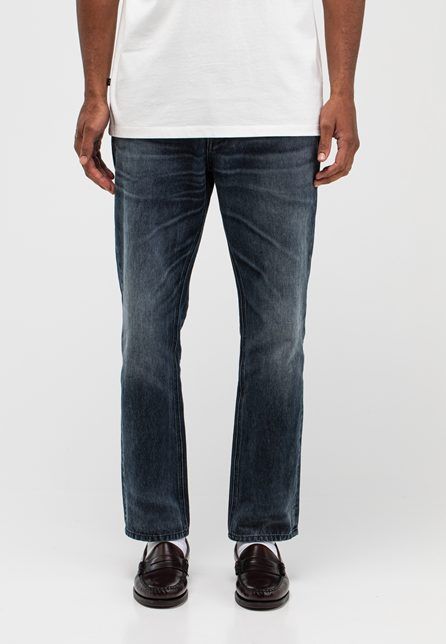 Blauwe Butcher of Blue Stockton Straight jeans M2611023 maat 32 code 812 met rechte pasvorm en lichte slijtage