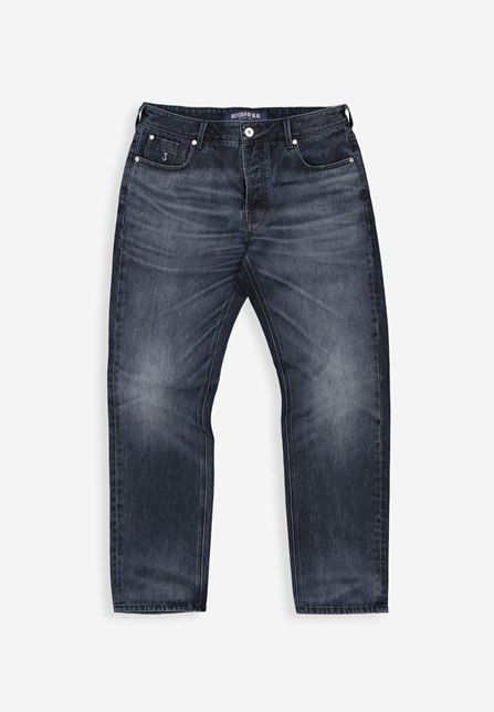 Blauwe Butcher of Blue Stockton Straight jeans met rechte pijpen en lichte vervaging model M2611023 maat 34 wassing 812
