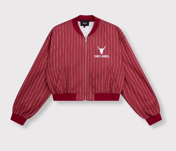 ALIX The Label pinstripe cropped training jacket 2602474588 511