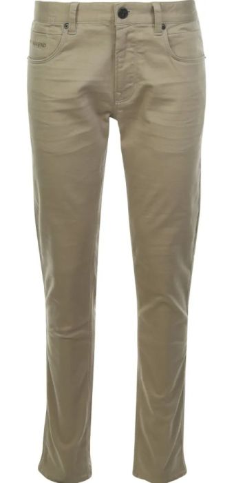 Beige PME Legend broek model PTR2602616 maat 34 kleur 6405 met knoopsluiting riemlussen en slanke pijpen