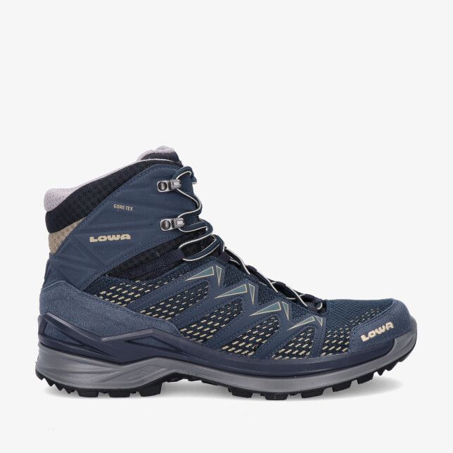 Blauwe Lowa Innox Pro GTX M LM311703 6338 halfhoge wandelschoen met mesh en synthetische overlays en grove profielzool