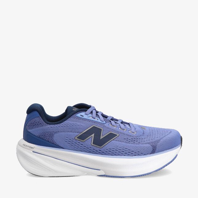 Blauwe New Balance M860V15 B2 sneaker met ademend mesh bovenwerk groot N logo en dikke witte tussenzool