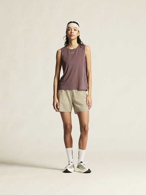 Grijze Craft 1915403 7880 hardloopshort met elastische taille en losse pasvorm
