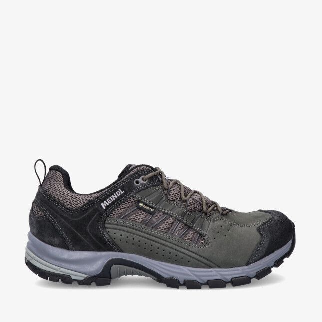 Meindl Journey Pro GTX 5219 31 antracietkleurige nubuckleren wandelschoen met mesh Gore Tex label en profielzool