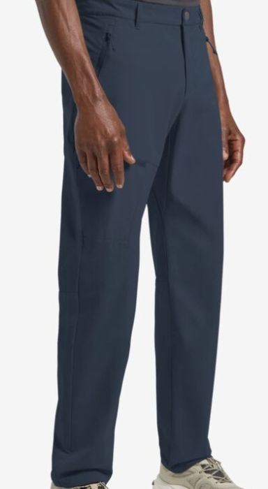 Grijze Jack Wolfskin Pico Trail Pants M A63904 6350 in textiel recht model met ritszakken riemlussen en knoopsluiting