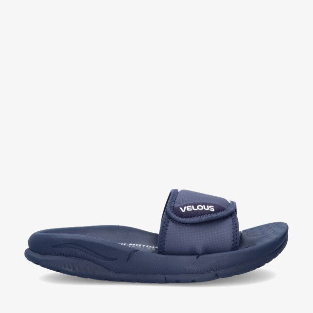 Blauwe synthetische Velous Footwear Recovery Hoya Adjustable Flip 111900 1703 slipper met verstelbare band en dikke zool