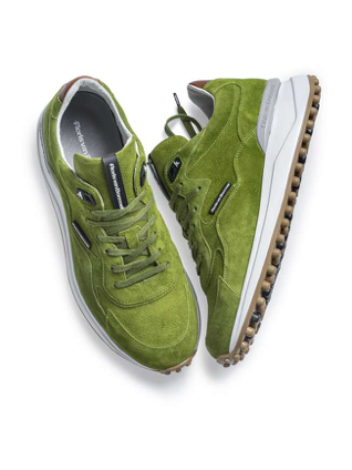 Appelgroene sneakers Floris van Bommel